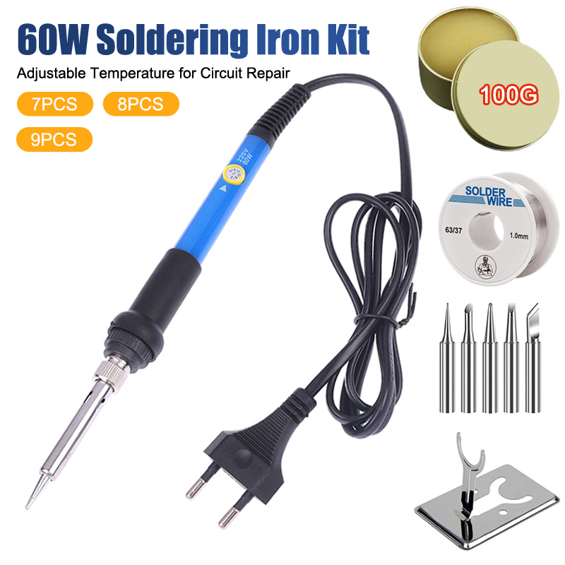 Diy Electronics Set - Adjustable Temp 220V 60W Electric Soldering