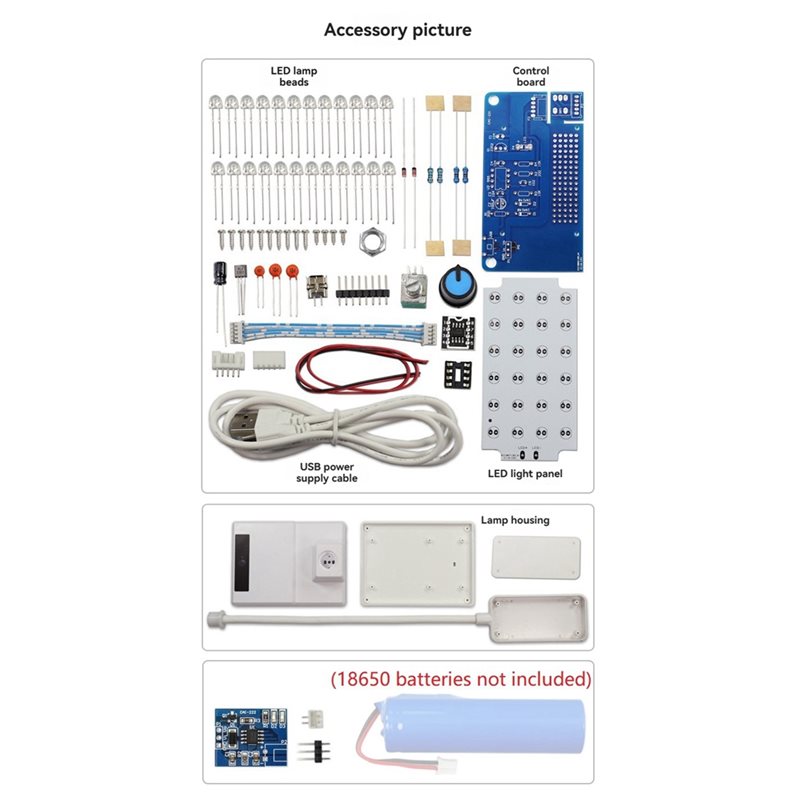 Diy Electronics Table - AYHF NE555 PWM Circuit LED Dimming
