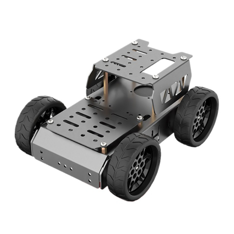 Diy Robot Electronics Kit - Four-wheeled Electric Cart Aluminum Frame Smart