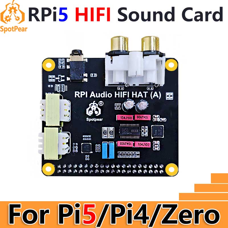 Raspberry Pi Zero - Raspberry Pi5 Audio HIFI HAT PCM5122