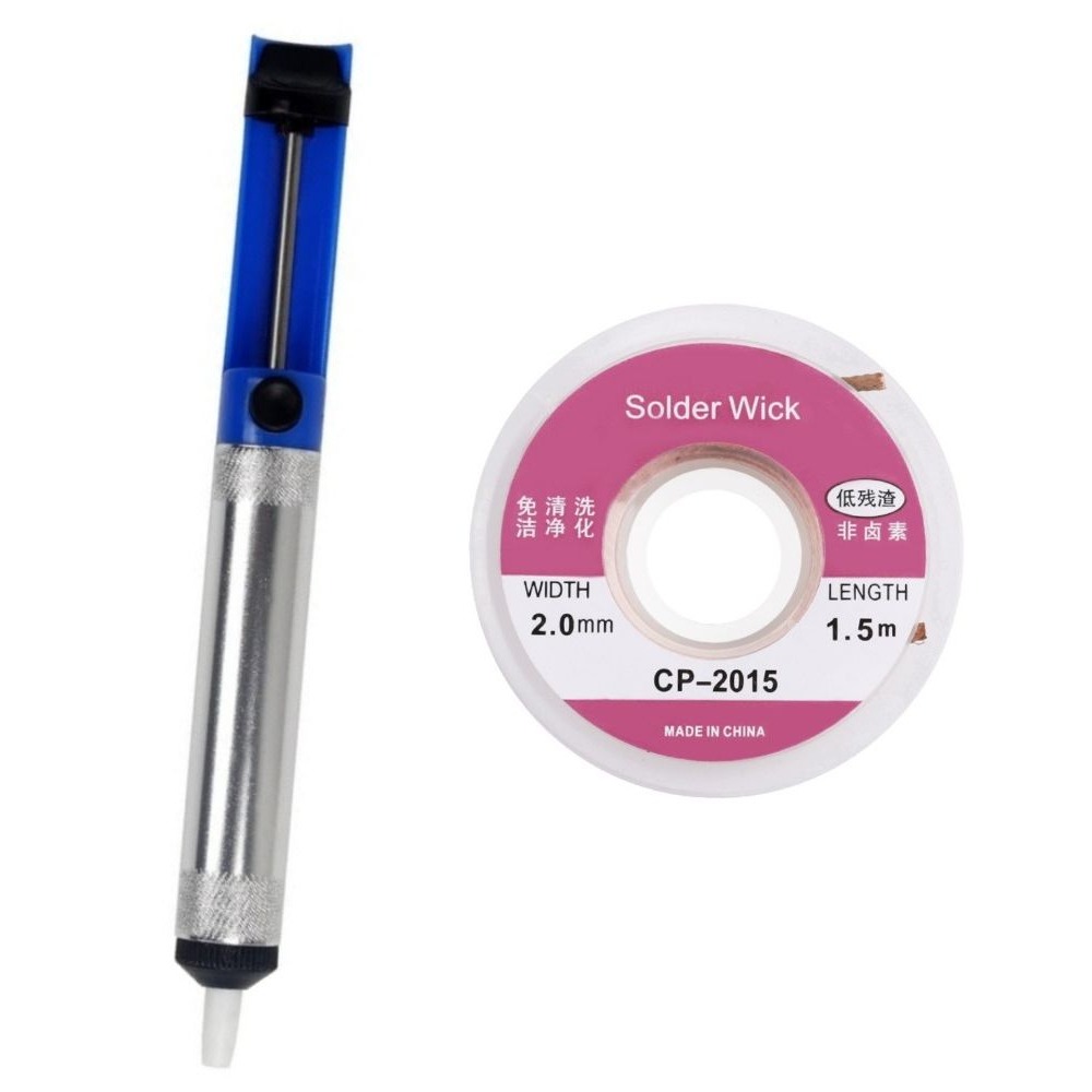 Flux Pen Electronics - Aluminum Desoldering Pump Vacuum Tin Removal