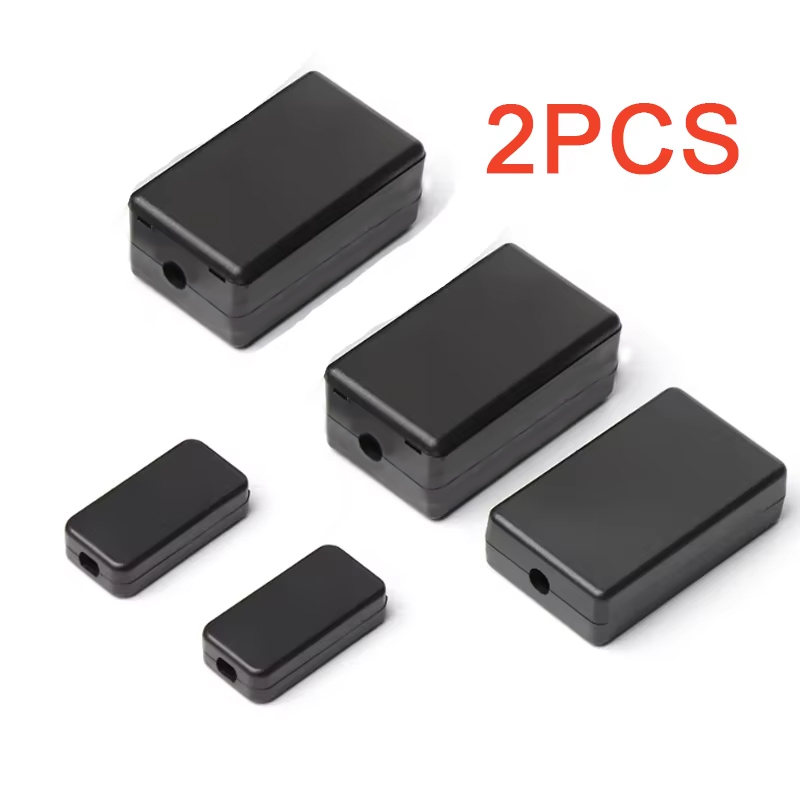 Diy Electronics Supplies - 2PCS Plastic Waterproof Black Box DIY