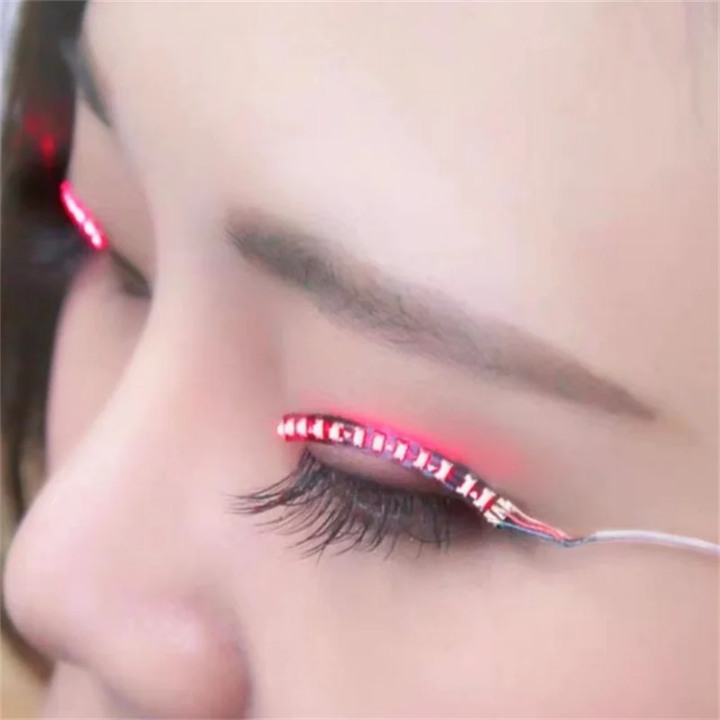Diy Halloween Electronics - 1 Pair LED False Eyelashes,Makeup Lashes,Waterproof,