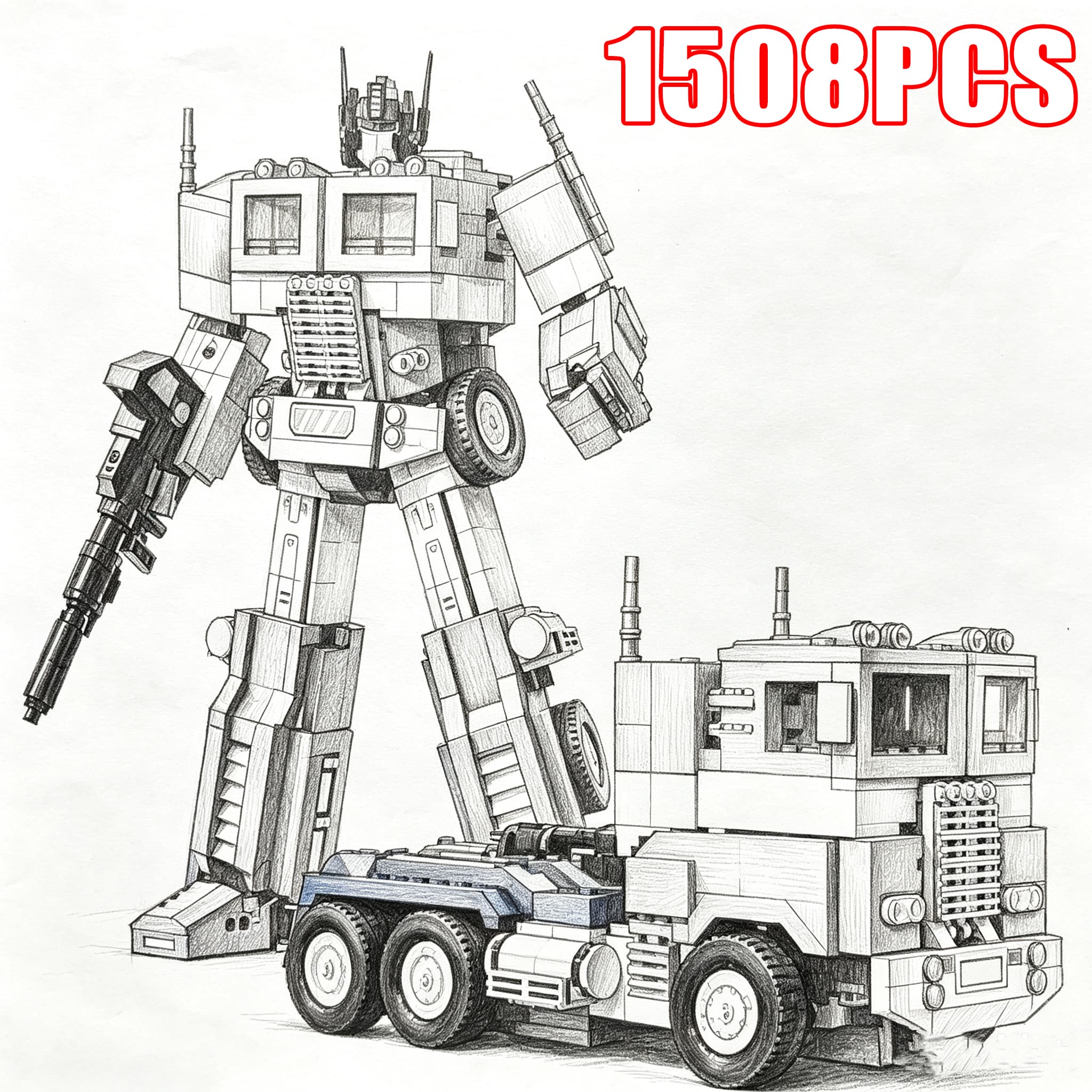 Diy Robot Electronics Kit - NEW 1:8 Scale 1508PCS Technical Performance