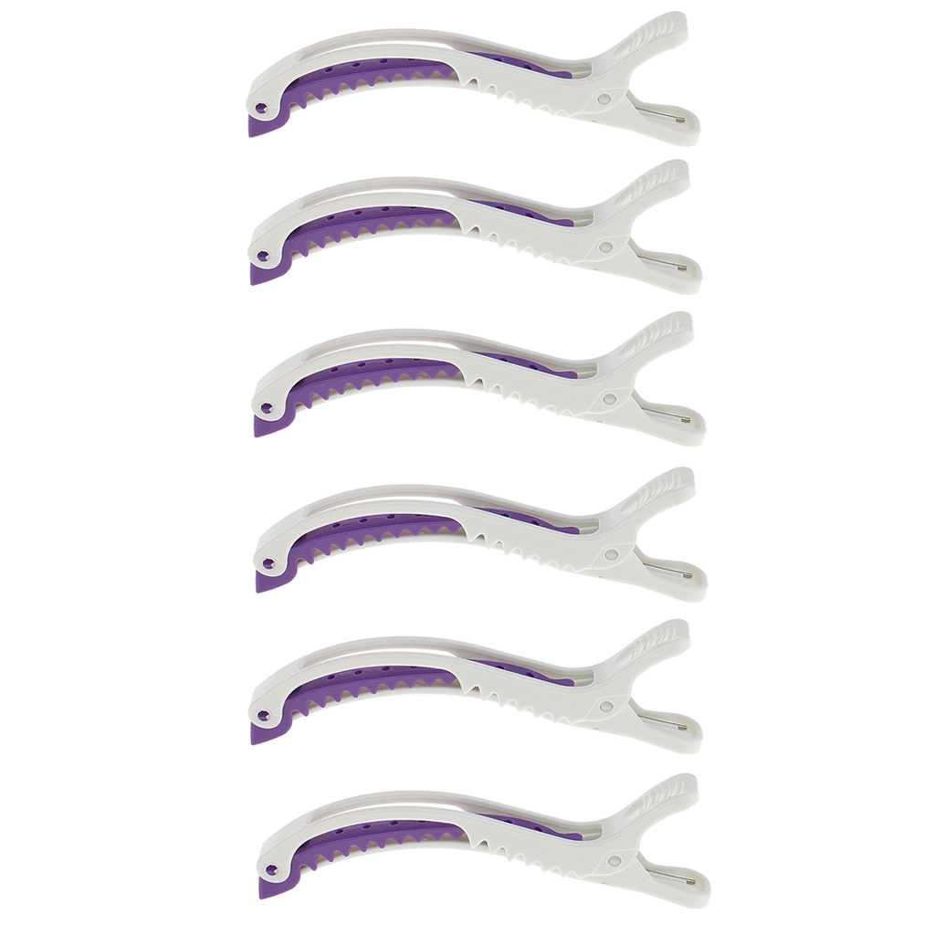 Crocodile Clip Set - 6PCS Pro Hairdressing Salon Sectioning Crocodile