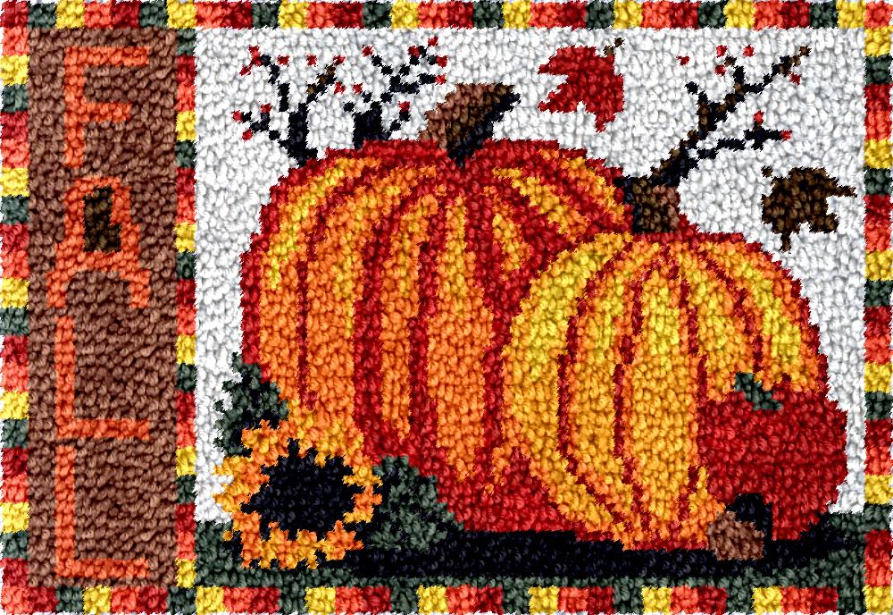 Diy Electronics For Adults - Pumpkin Latch hook kit with printed