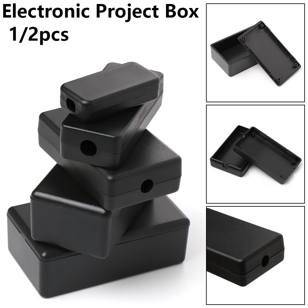 Diy Electronics Supplies - 1/2pcs Plastic Waterproof Black DIY Housing