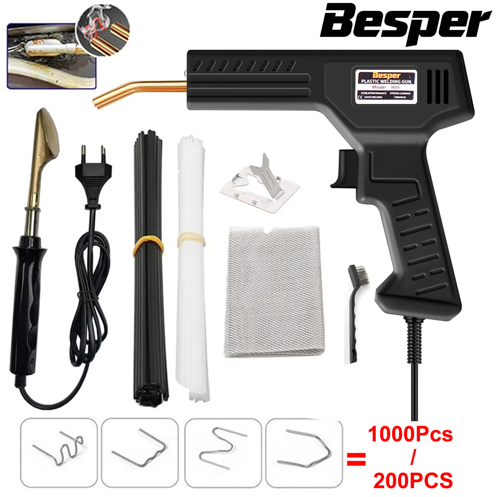 Soldering Iron Kit - 50W Plastic Welder 1000-200PCS Hot Stapler