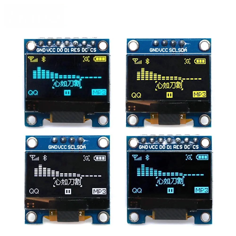 I2C Lcd Display - High-Contrast 0.96-Inch OLED Display SSD1306 -