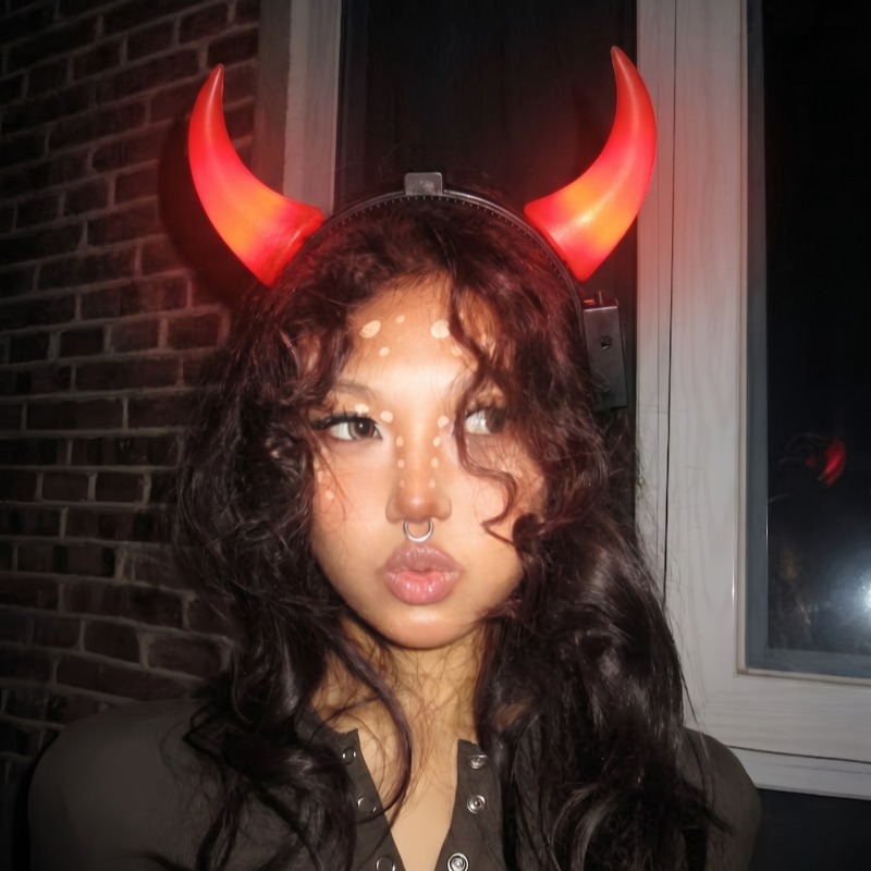 LED Devil Horns Headband Light - đánh giá và giá Diy Halloween Electronics