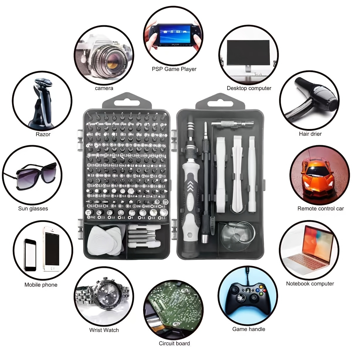 115in1 Screwdriver Bit Set, Hi - đánh giá và giá Diy Electronics Components Kit