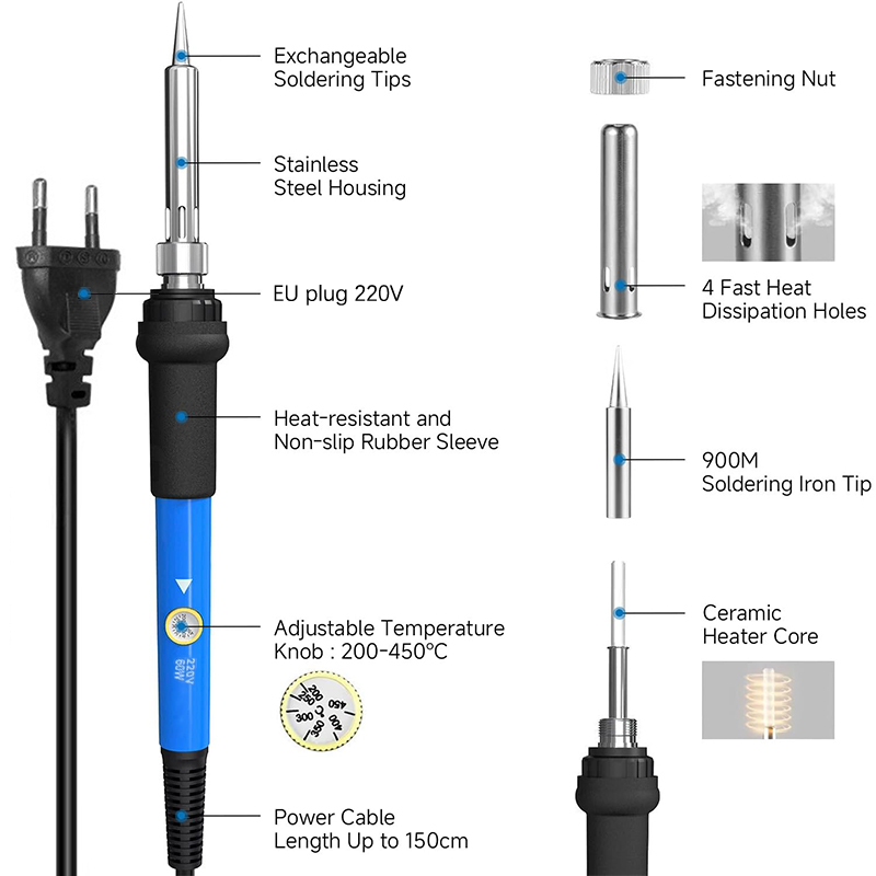 Adjustable Temp 220V 60W Elect - đánh giá và giá Diy Electronics Set