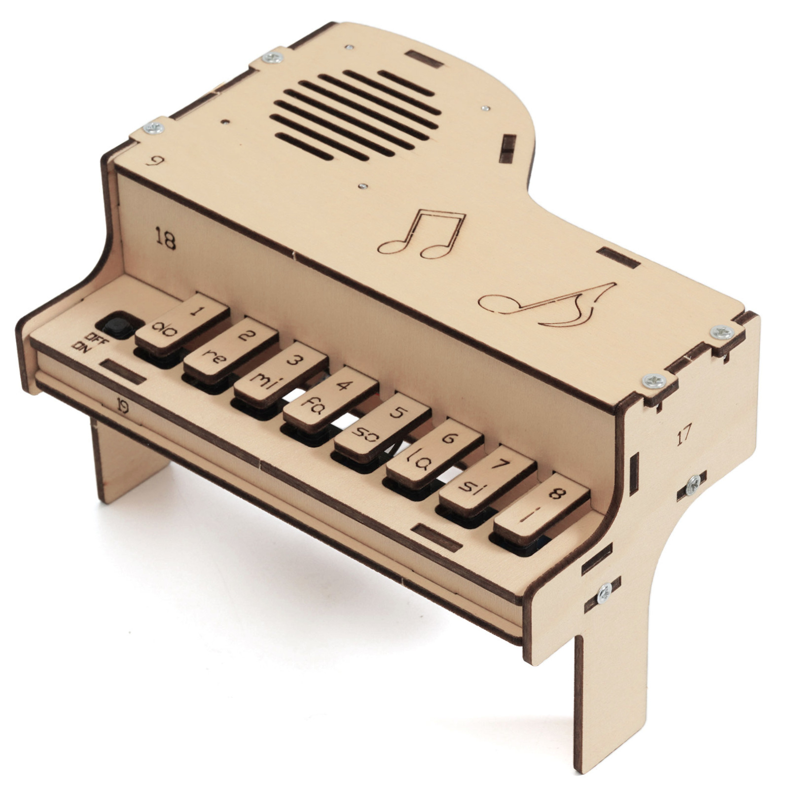 DIY Wooden Electronic Piano Mo - đánh giá và giá Diy Electronics Kits For Kids