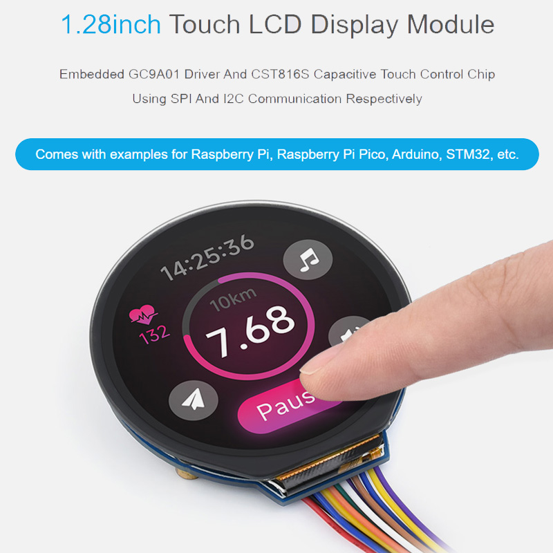 1.28 Inch Touch LCD Display Mo - đánh giá và giá I2C Lcd Display