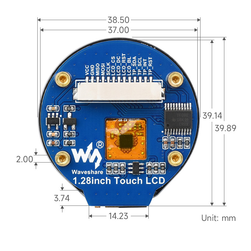 1.28 Inch Touch LCD Display Mo - đánh giá và giá I2C Lcd Display