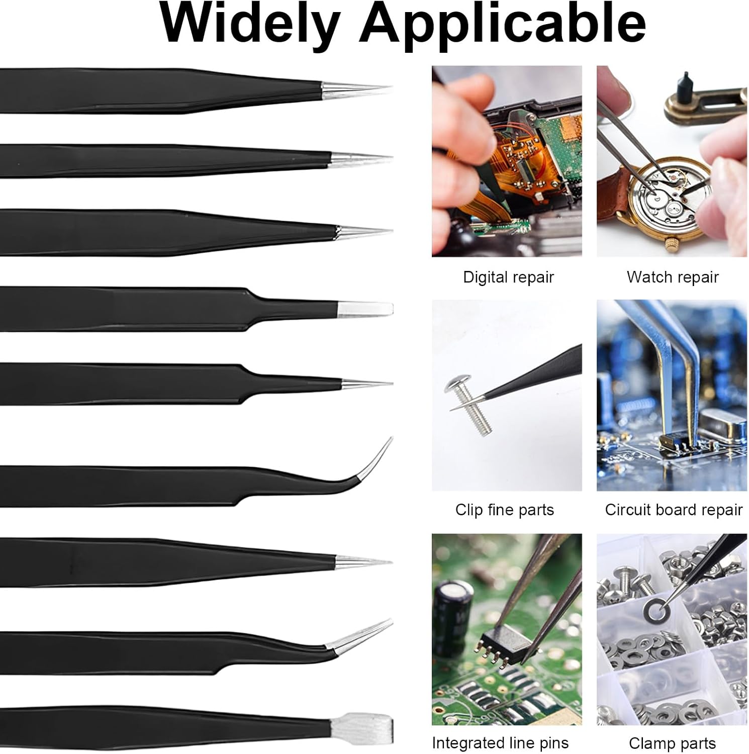 Precision Anti-static Tweezers - đánh giá và giá Diy Electronics Soldering Kit