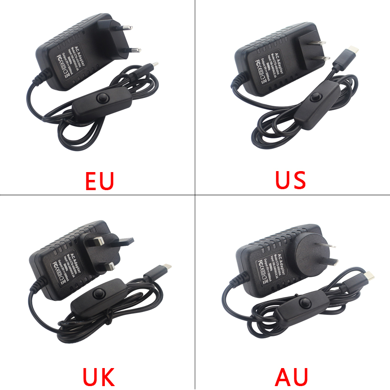 5V 3A Raspberry Pi 4 Nguồn USB - đánh giá và giá Raspberry Pi Zero
