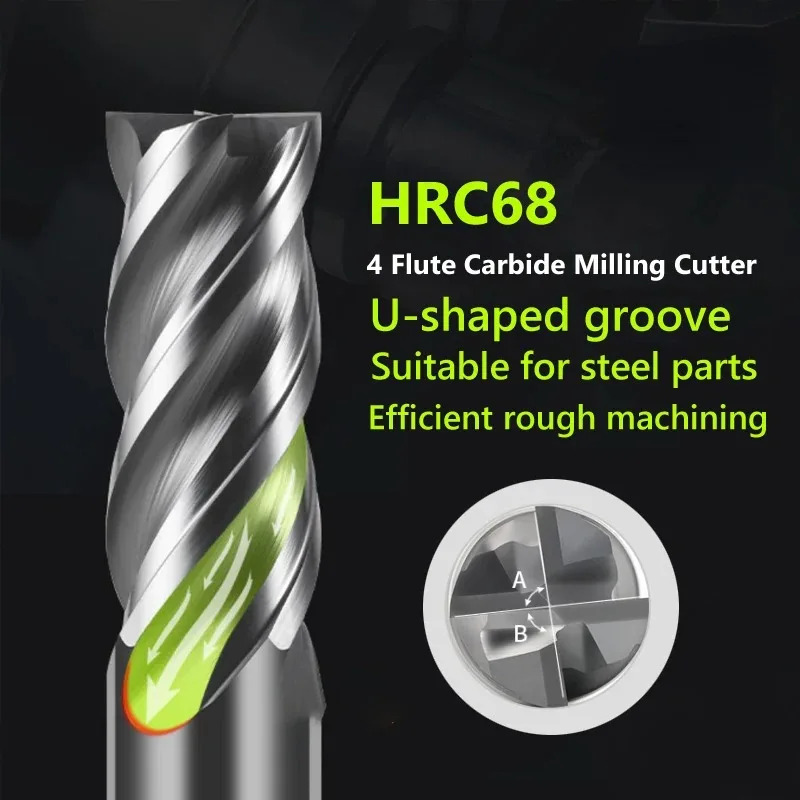 CNC HRC68 Carbide End Mill Une - đánh giá và giá Diy Cnc Router Electronics