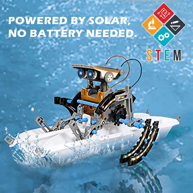 13-in-1 Solar Powered Robot Ki - đánh giá và giá Diy Robot Electronics Kit