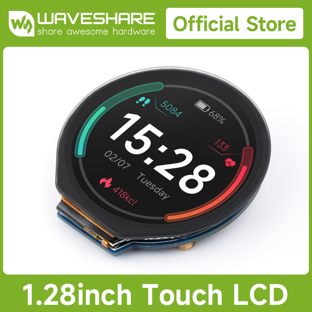 Waveshare 1.28inch Round LCD D - đánh giá và giá I2C Lcd Display