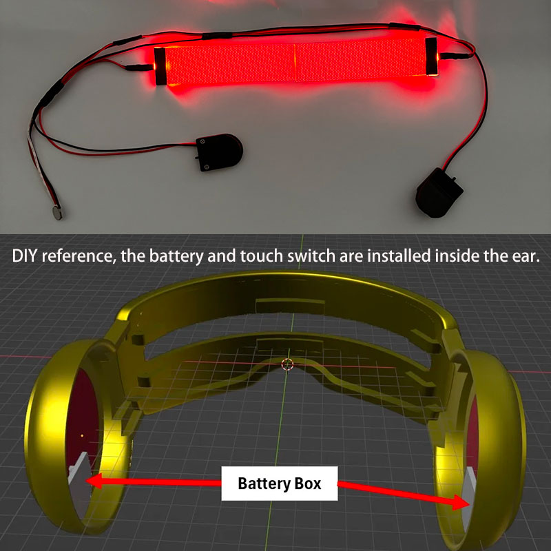 Red Flexible Bendable DIY LED  - đánh giá và giá Diy Halloween Electronics