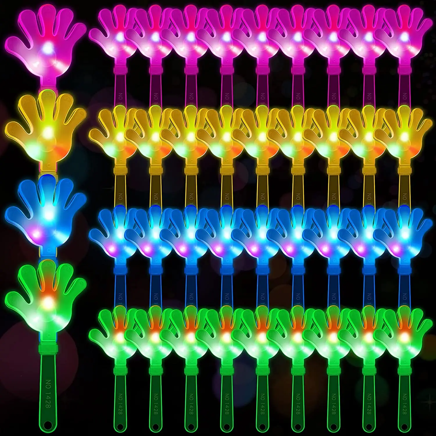 12pcs Hand Clappers Light up L - đánh giá và giá Diy Halloween Electronics