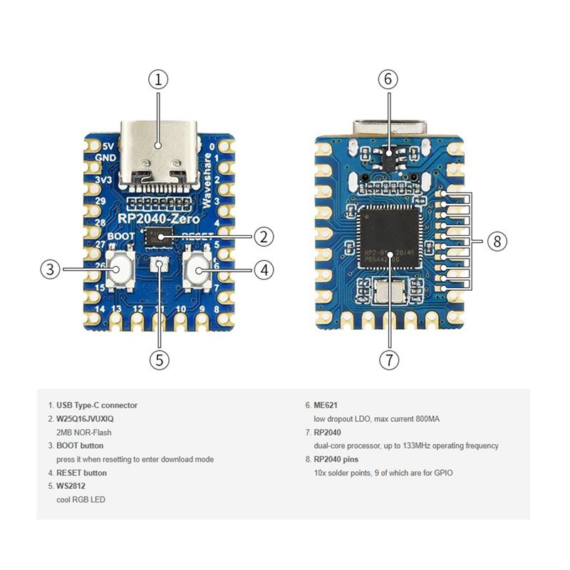 [B24B!】 RP2040-Zero Microcontr - đánh giá và giá Raspberry Pi Zero