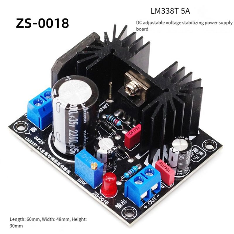 LM338 5A Output Adjustable Lin - đánh giá và giá Diy Electronics Supplies