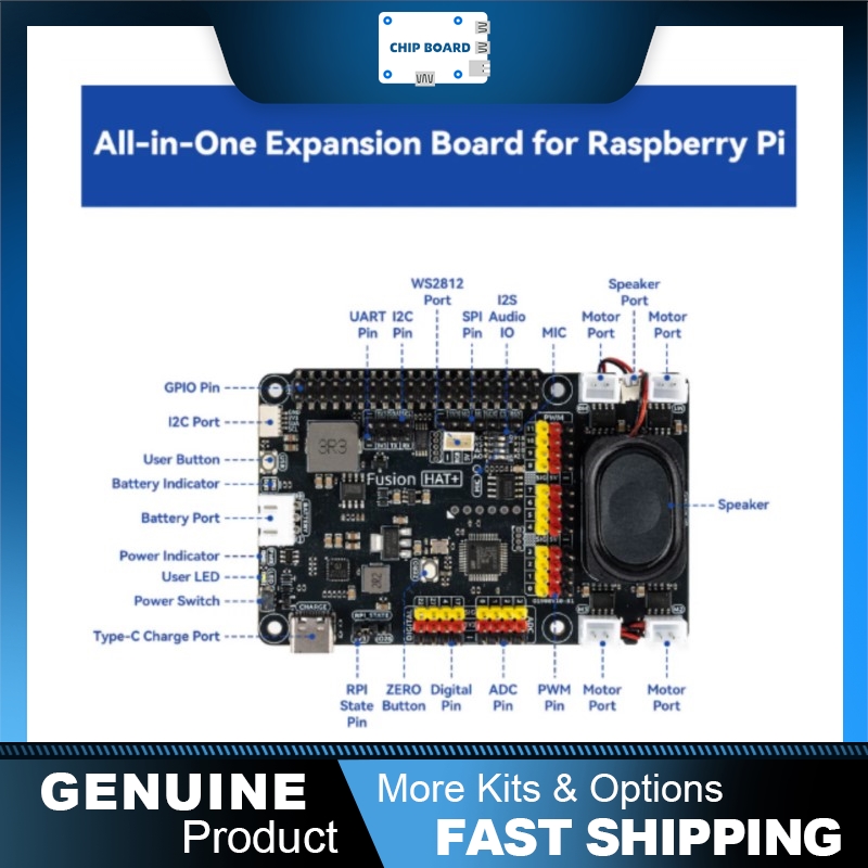SunFounder Fusion HAT+: Raspbe - đánh giá và giá Raspberry Pi Zero