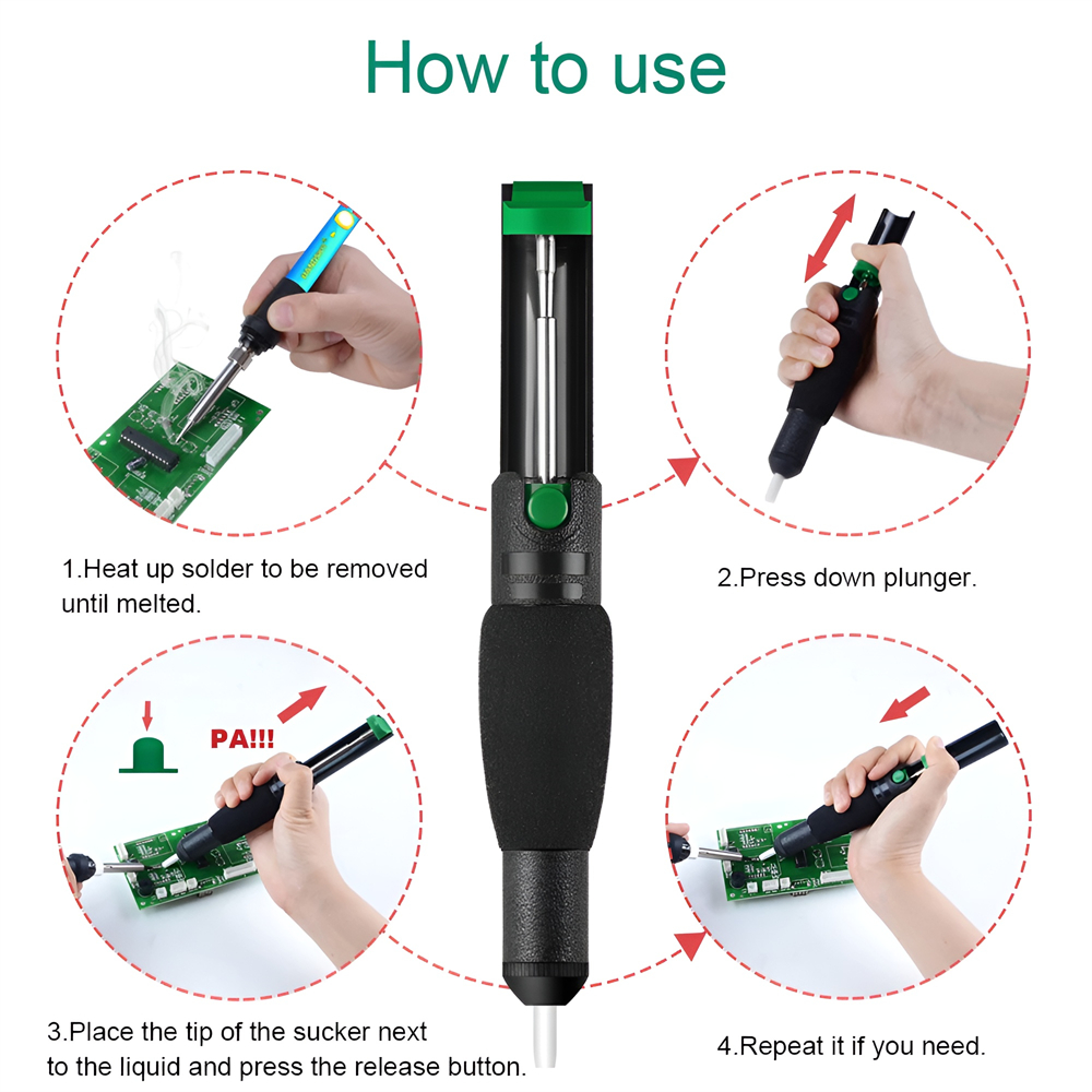 Metal Desoldering Pump Suction - đánh giá và giá Desoldering Pump Solder