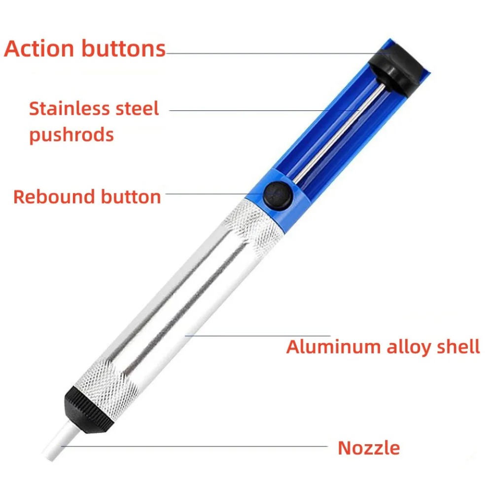 Aluminum Desoldering Pump Vacu - đánh giá và giá Flux Pen Electronics