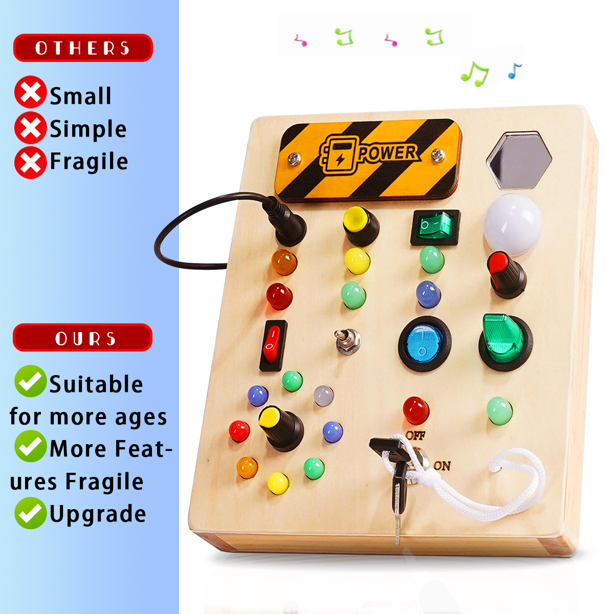 Wooden Children's Busy Board,  - đánh giá và giá Diy Halloween Electronics