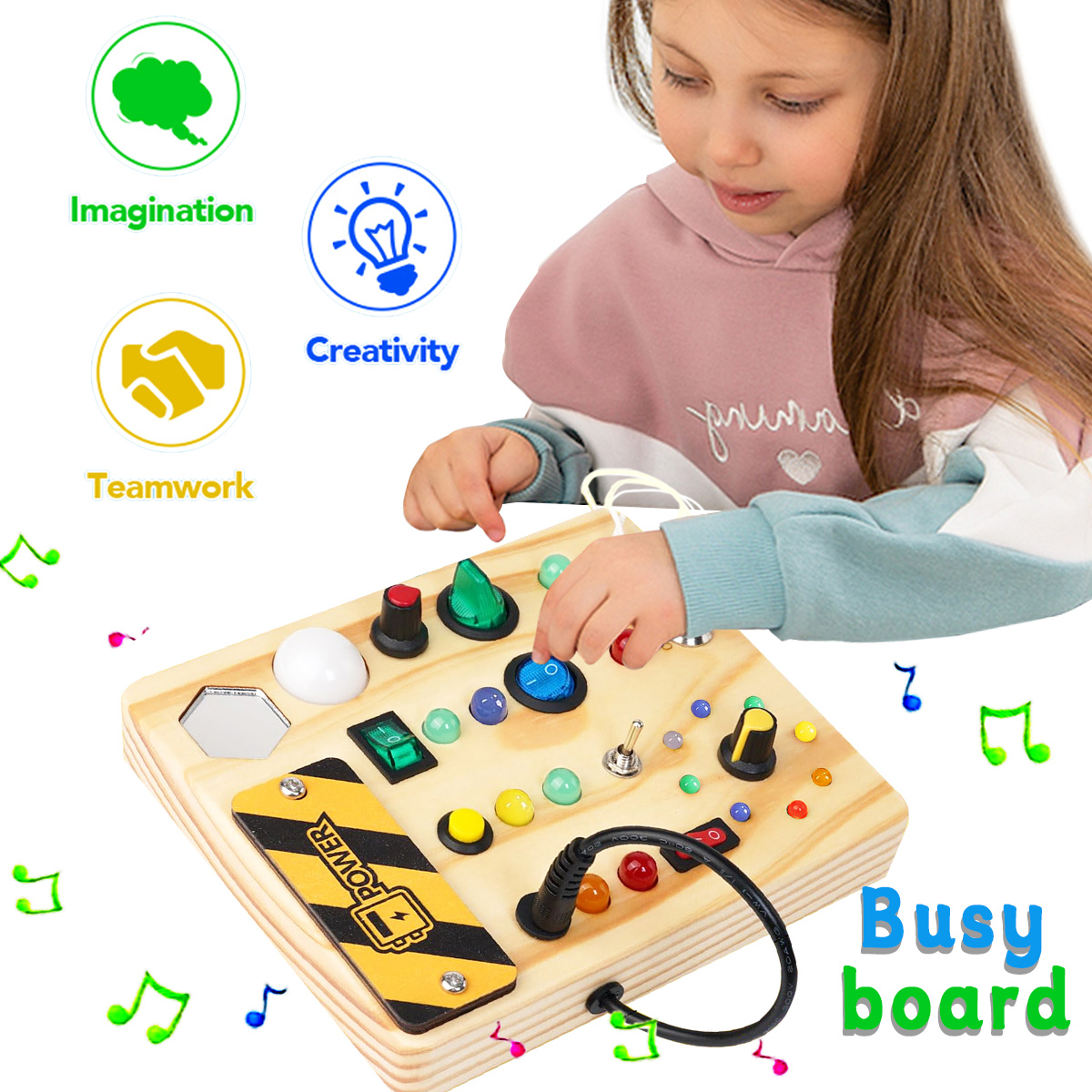 Wooden Children's Busy Board,  - đánh giá và giá Diy Halloween Electronics