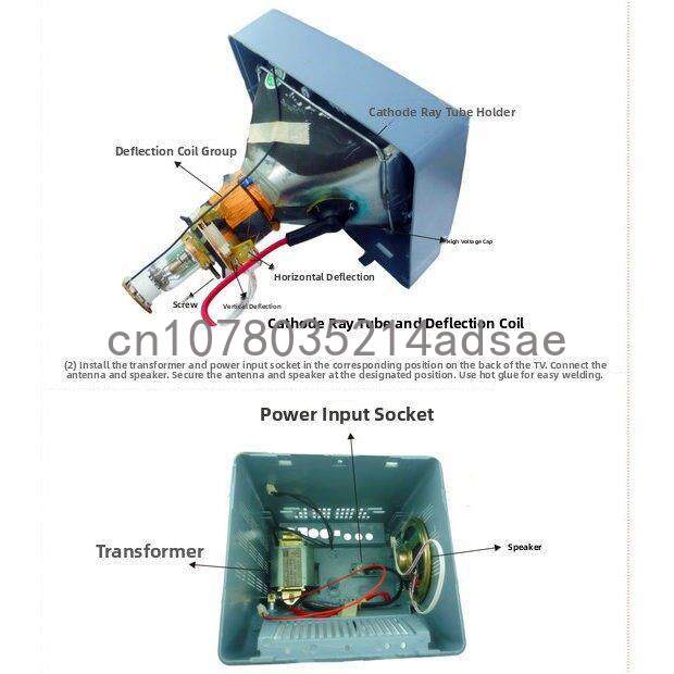 5.5 Inch Black & White TV Main - đánh giá và giá Diy Electronics Project Kit