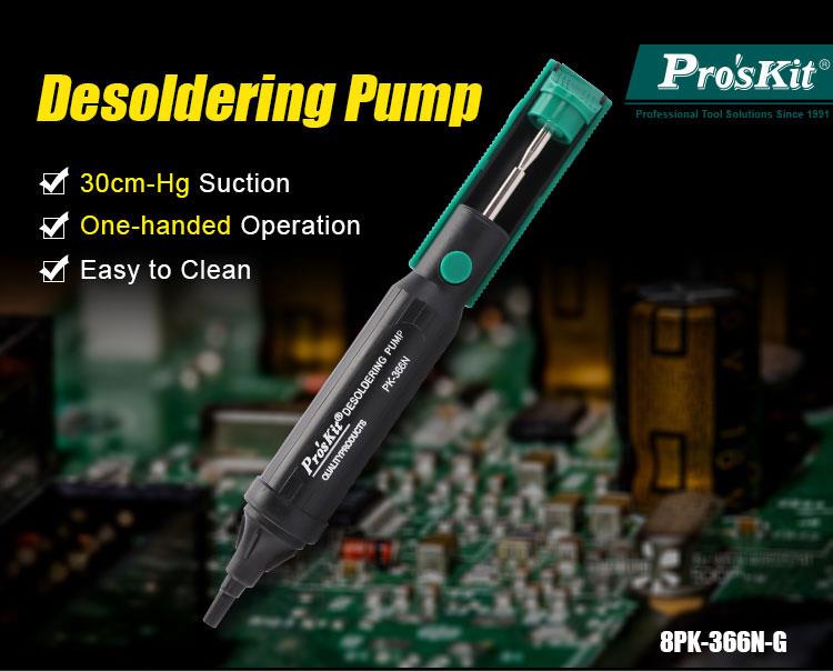 Pro'sKit 100% Original 8PK-366 - đánh giá và giá Desoldering Pump Solder