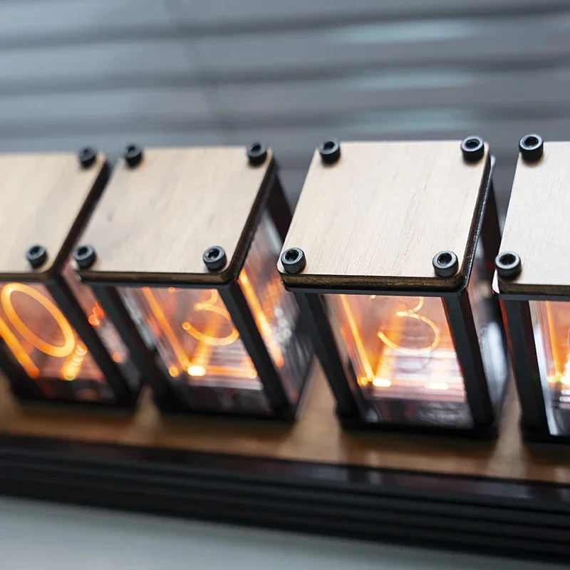 Luxury Nixie Glow Tube Clock W - đánh giá và giá Diy Electronics Table