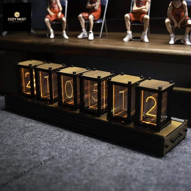 Luxury Nixie Glow Tube Clock W - đánh giá và giá Diy Electronics Table