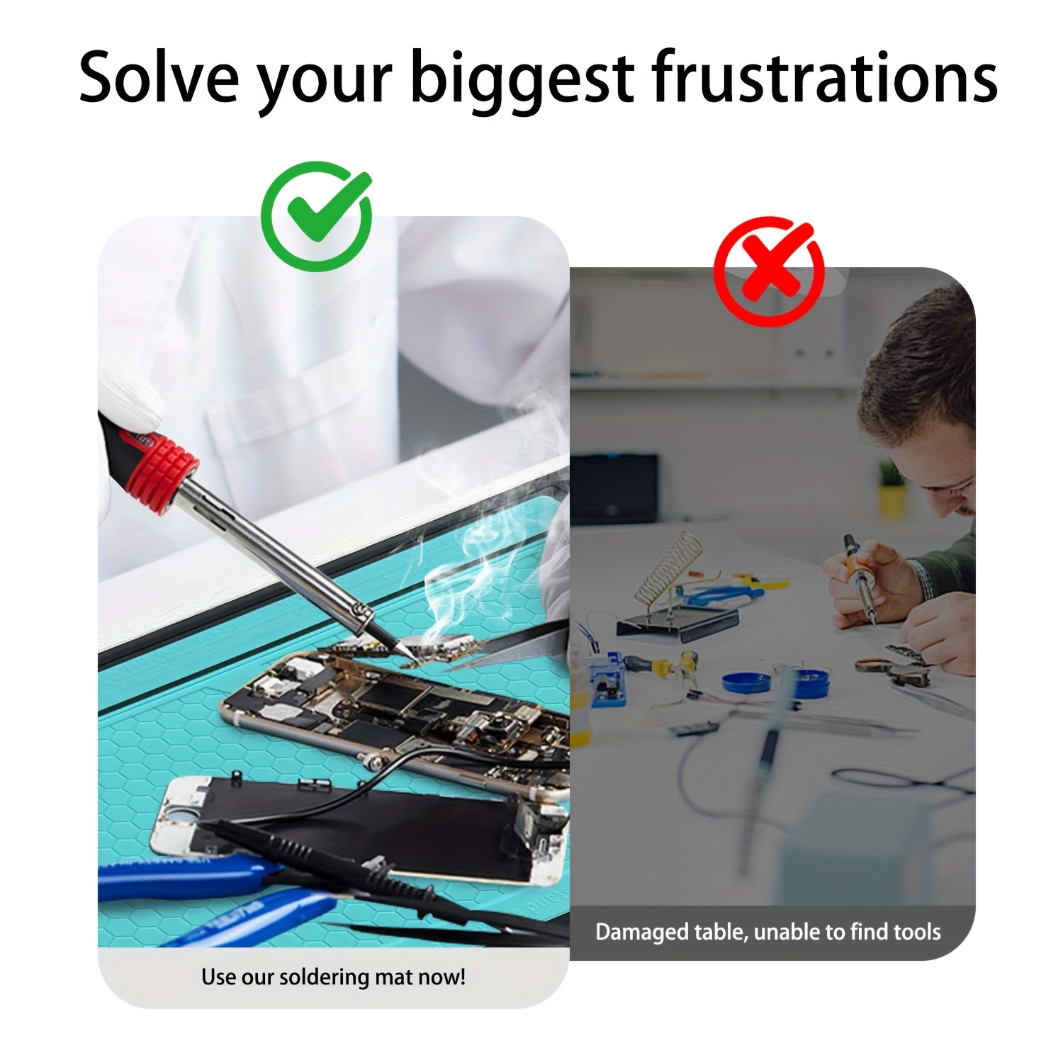 Heat Resistant Solder Mat Insu - đánh giá và giá Soldering Iron Kit