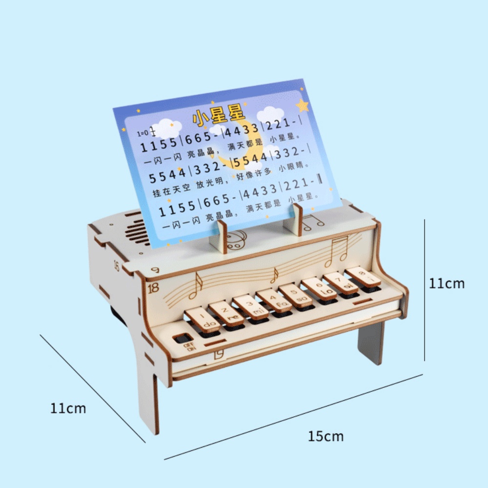 DIY Wooden Electronic Piano Mo - đánh giá và giá Diy Electronics Components Kit
