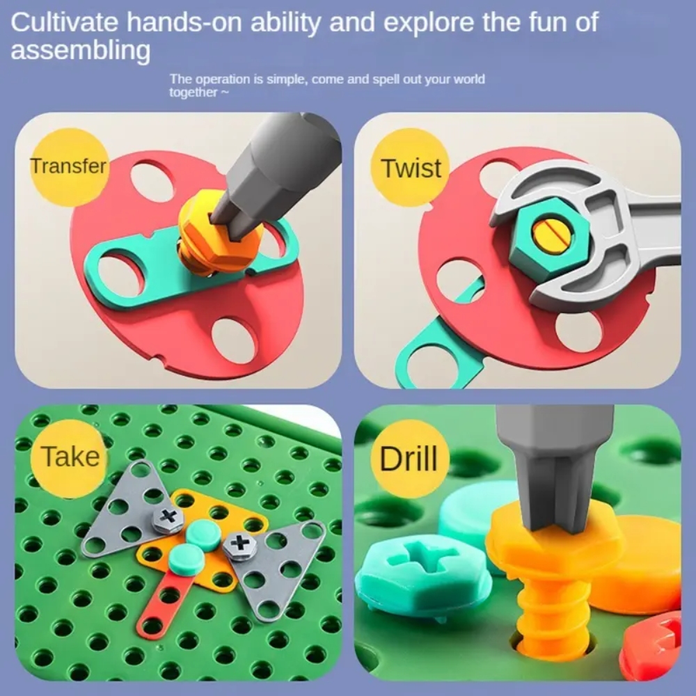 450Pcs Kids STEM Drill Set Cre - đánh giá và giá Diy Electronics Kits For Kids