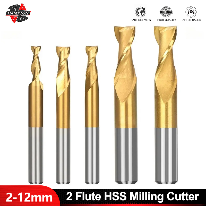 HAMPTON 2 Flute HSS Milling Cu - đánh giá và giá Diy Cnc Router Electronics