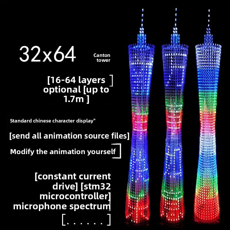 64 Layers Canton Tower DIY Ele - đánh giá và giá Diy Electronics Supplies