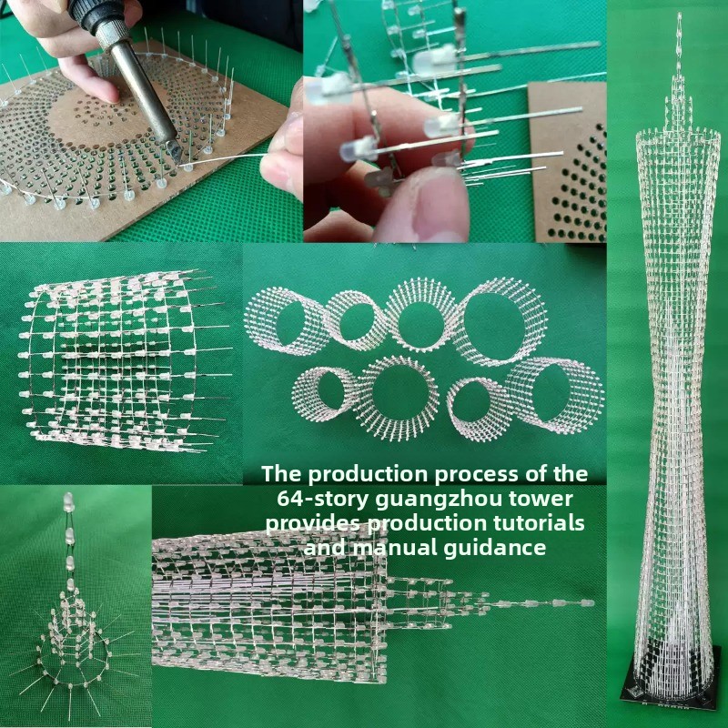 64 Layers Canton Tower DIY Ele - đánh giá và giá Diy Electronics Supplies