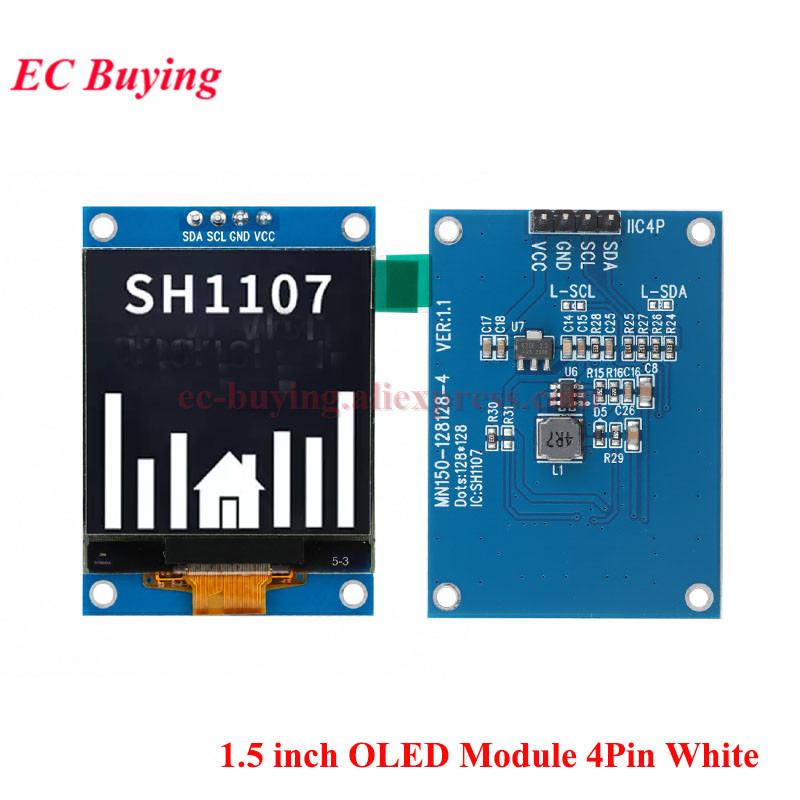 1.5 Inch OLED LCD White Displa - đánh giá và giá I2C Lcd Display