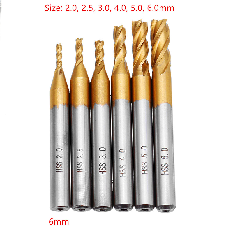 4 Loại Sáo Dao Phay HSS Titani - đánh giá và giá Diy Cnc Router Electronics