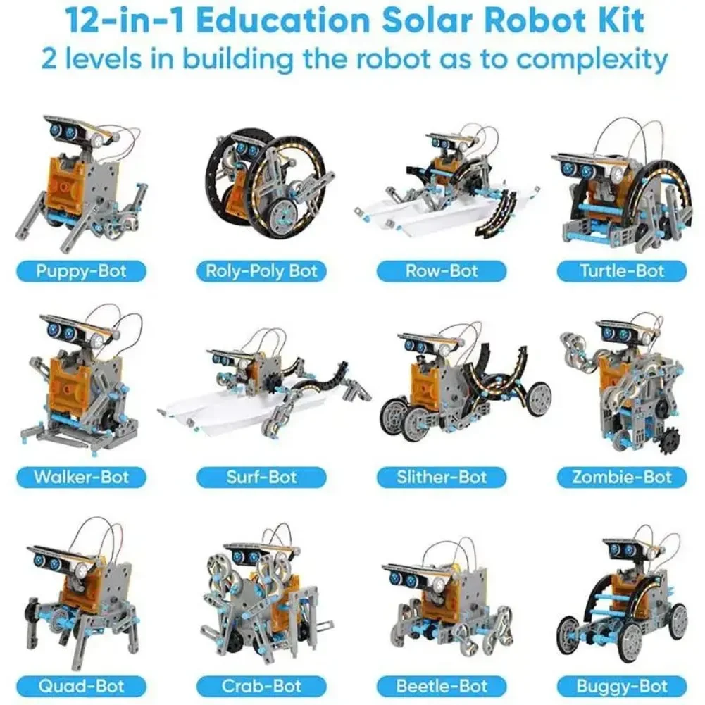 13 in 1 Solar Powered Robot Sc - đánh giá và giá Diy Electronics Supplies