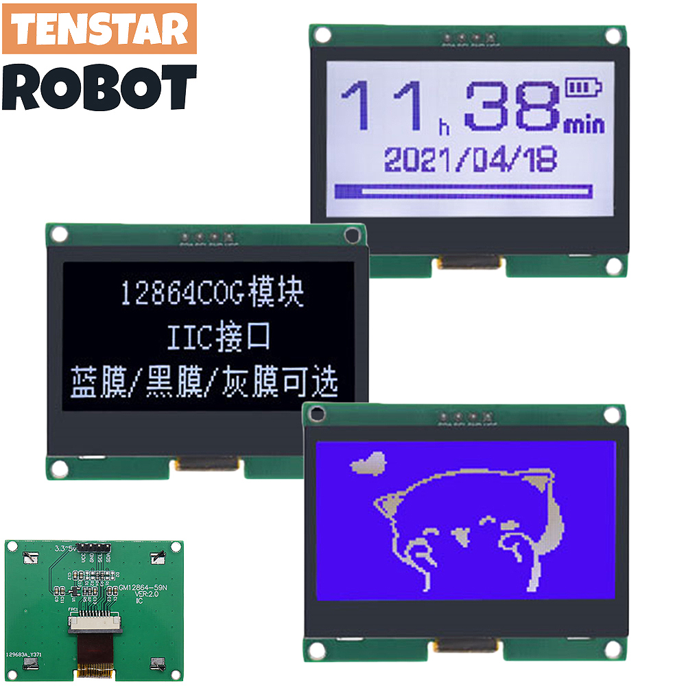 TENSTAR 12864-59N IIC 4P LCD M - đánh giá và giá I2C Lcd Display