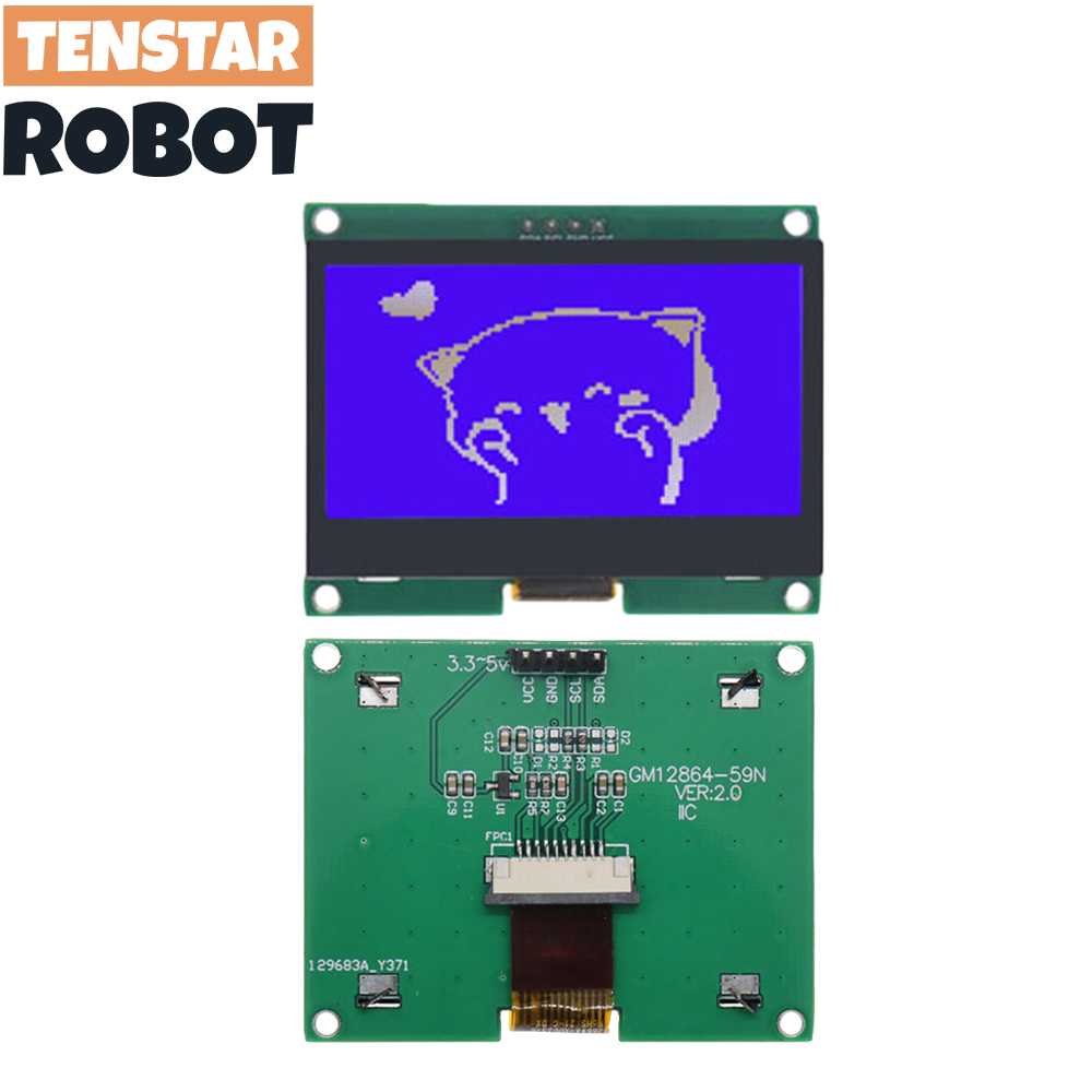 TENSTAR 12864-59N IIC 4P LCD M - đánh giá và giá I2C Lcd Display