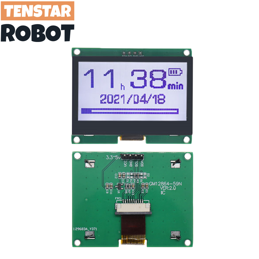 TENSTAR 12864-59N IIC 4P LCD M - đánh giá và giá I2C Lcd Display
